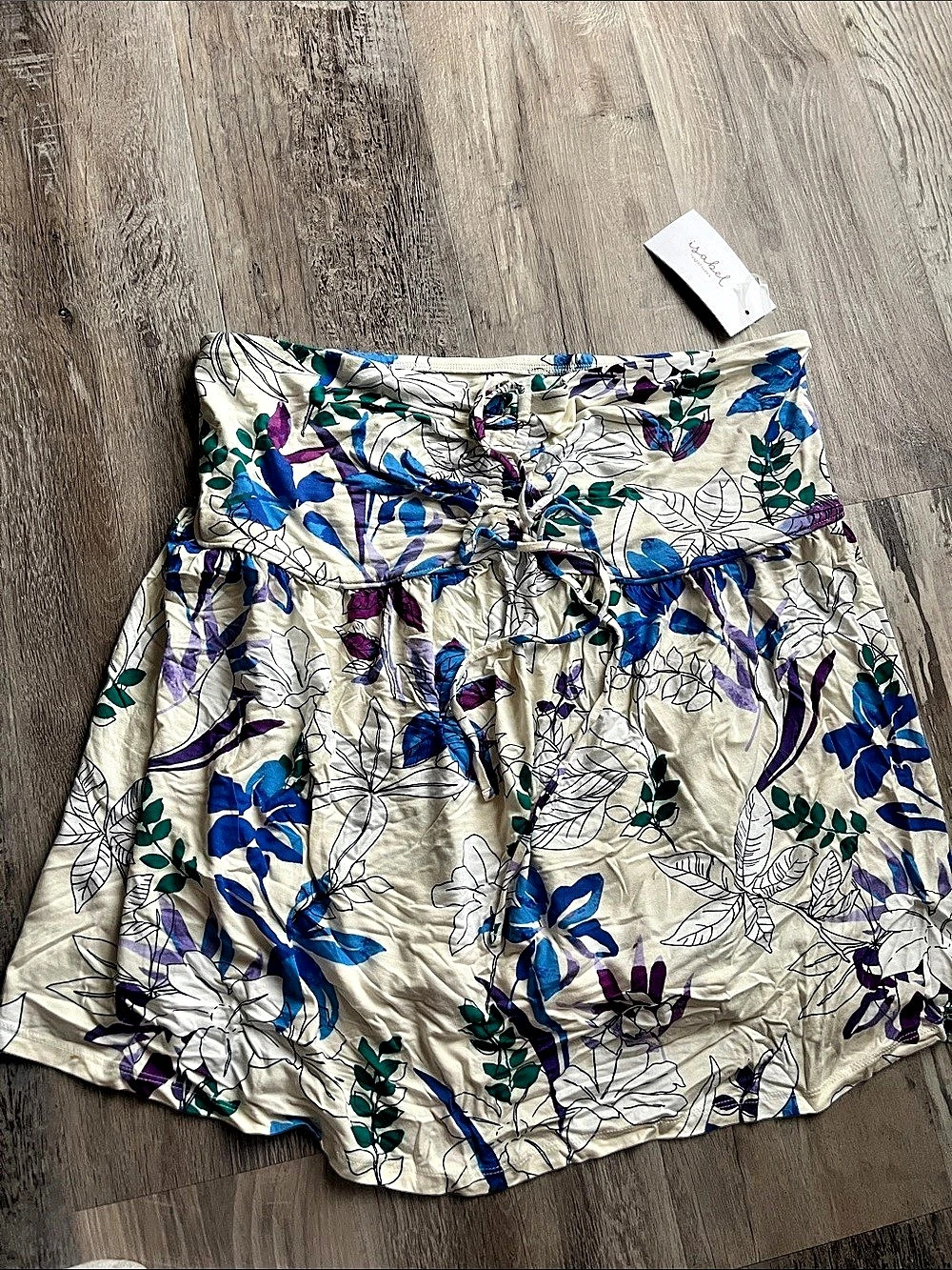 Women’s tube top floral maternity shirt